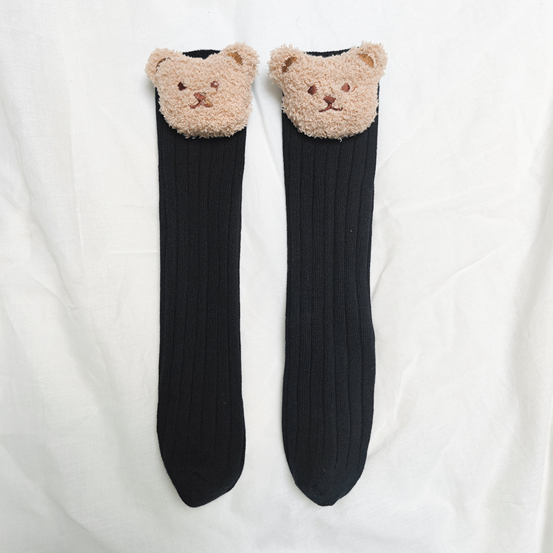 Annie & Charles® Bear Socks: Beige