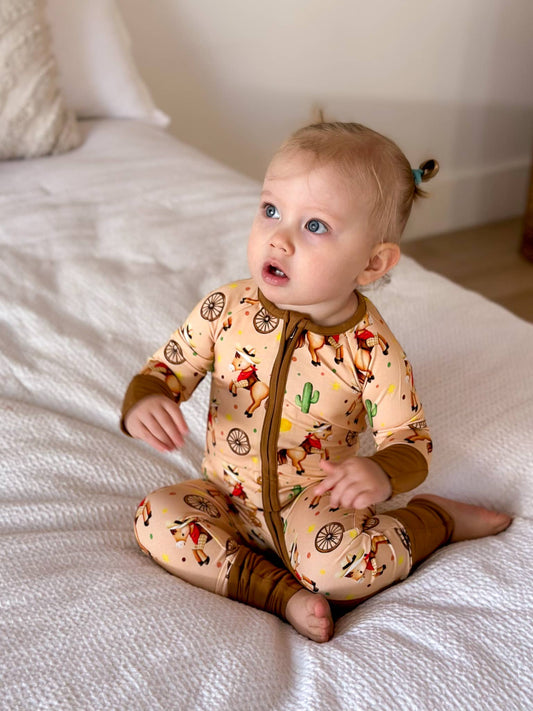 Yeehaw Bamboo Toddler Zippy Romper