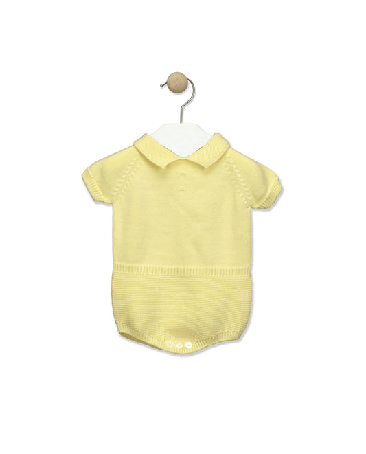 Yellow Boys Knit Romper