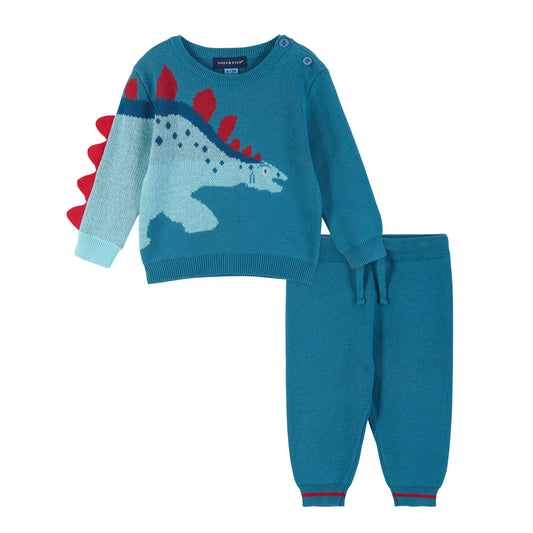 Boys Sweater Set - Teal Steggo