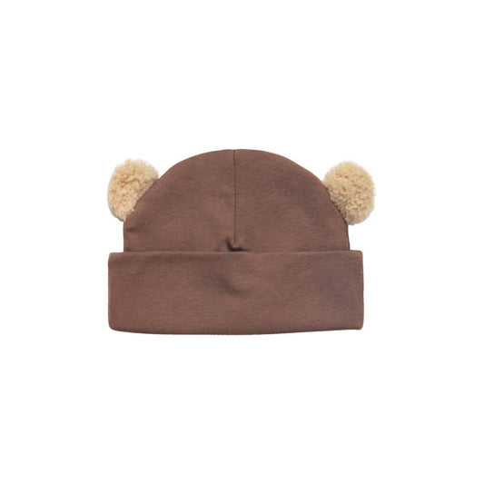 Bear Wear Baby Cap: 0/3M