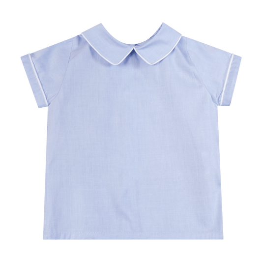 Sky Blue Short Sleeve Boy Shirt