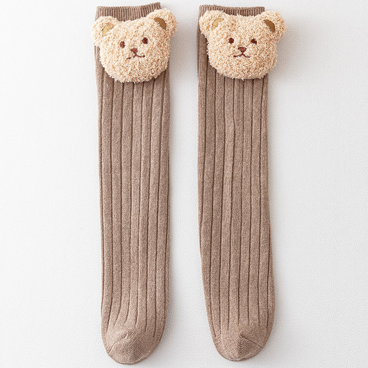 Annie & Charles® Bear Socks: Beige