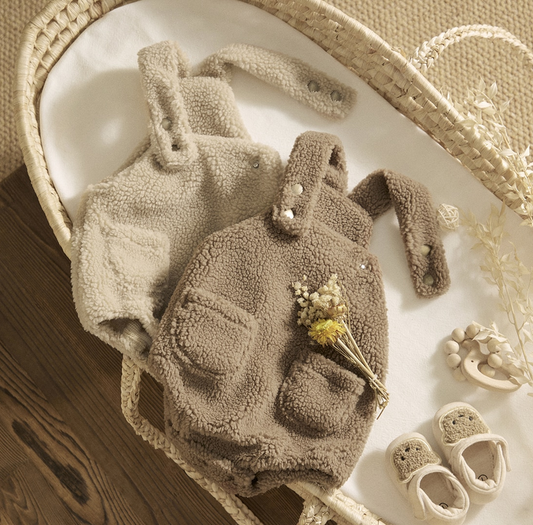 Annie & Charles® warm teddy suit: Brown