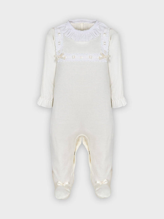 Classic Cream Baby Footie (0-6M)